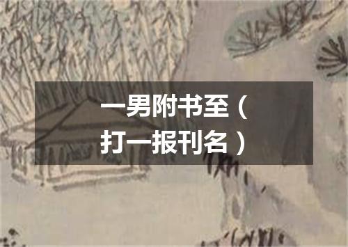 一男附书至（打一报刊名）