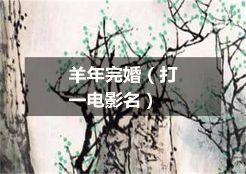 羊年完婚（打一电影名）