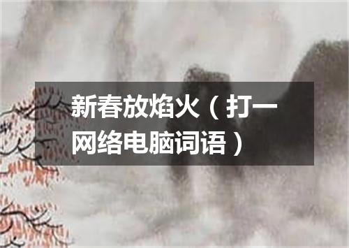 新春放焰火（打一网络电脑词语）