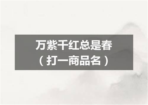 万紫千红总是春（打一商品名）