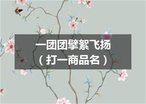 一团团擘絮飞扬（打一商品名）