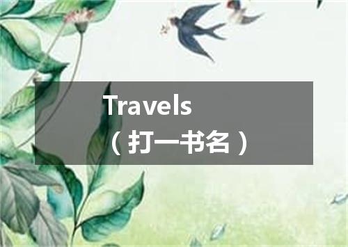 Travels（打一书名）