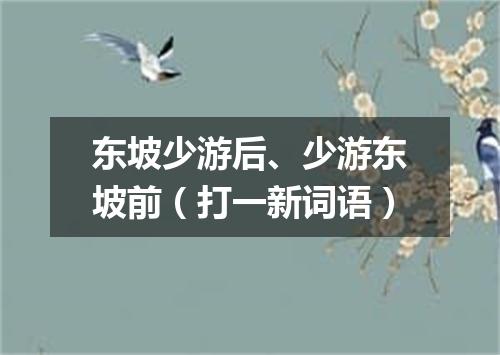 东坡少游后、少游东坡前（打一新词语）