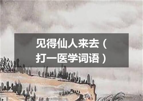 见得仙人来去（打一医学词语）