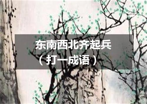 东南西北齐起兵（打一成语）