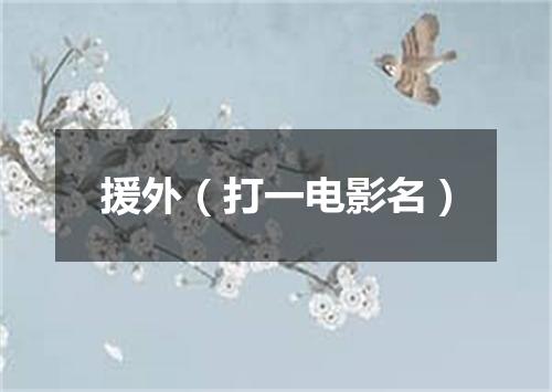 援外（打一电影名）