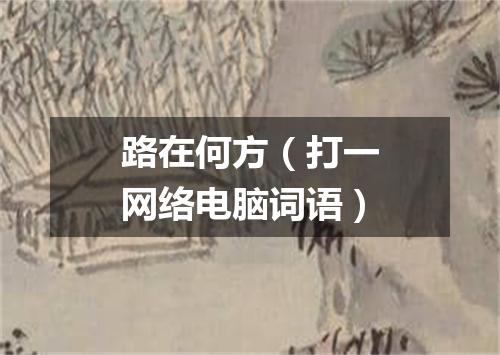 路在何方（打一网络电脑词语）