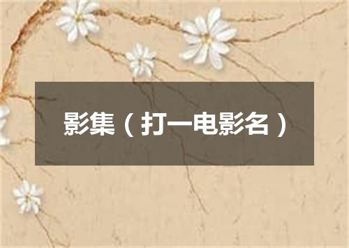 影集（打一电影名）