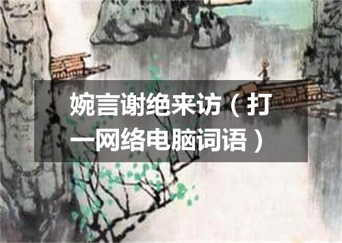 婉言谢绝来访（打一网络电脑词语）