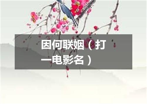 因何联姻（打一电影名）