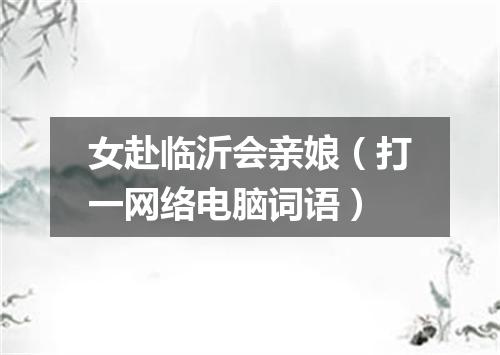 女赴临沂会亲娘（打一网络电脑词语）