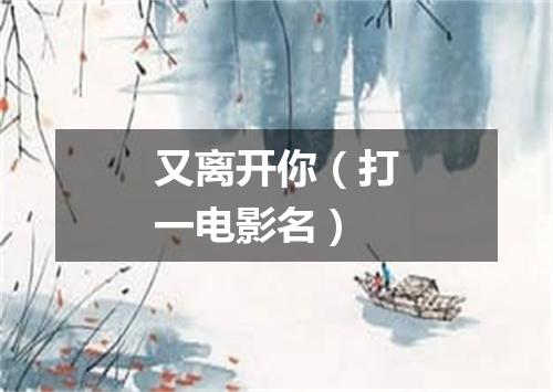 又离开你（打一电影名）