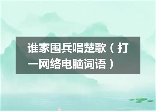 谁家围兵唱楚歌（打一网络电脑词语）