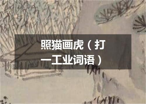 照猫画虎（打一工业词语）