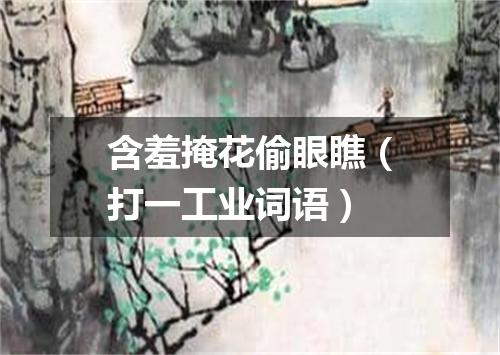 含羞掩花偷眼瞧（打一工业词语）