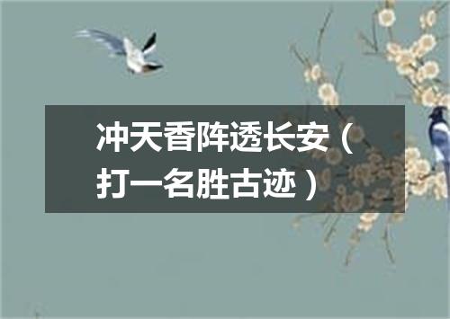 冲天香阵透长安（打一名胜古迹）