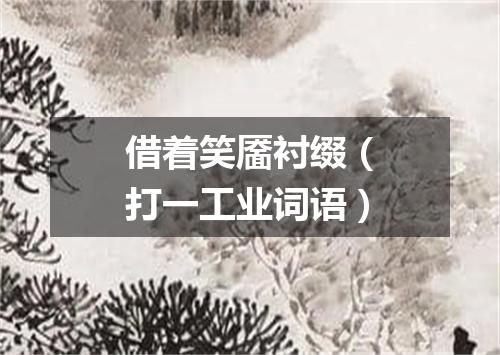 借着笑靥衬缀（打一工业词语）