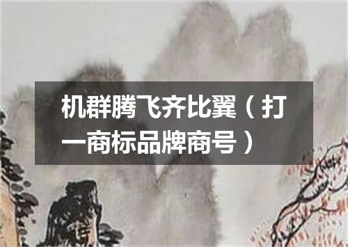 机群腾飞齐比翼（打一商标品牌商号）