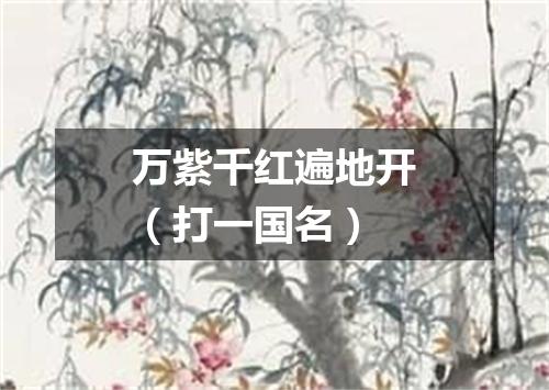 万紫千红遍地开（打一国名）