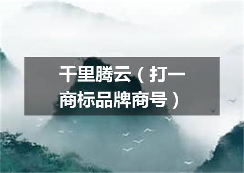 千里腾云（打一商标品牌商号）