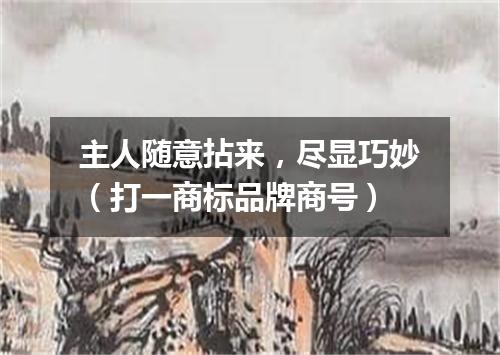 主人随意拈来，尽显巧妙（打一商标品牌商号）