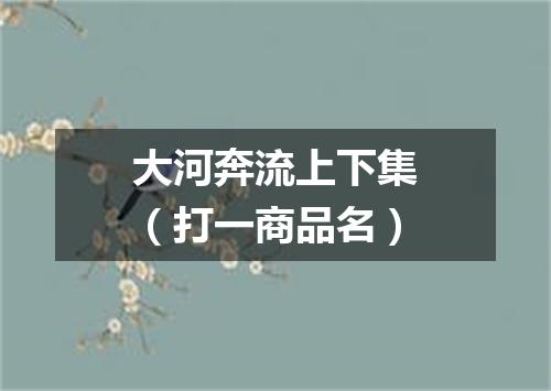 大河奔流上下集（打一商品名）