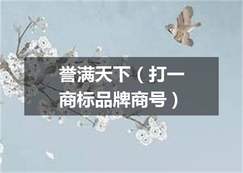 誉满天下（打一商标品牌商号）