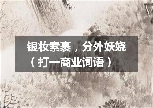 银妆素裹，分外妖娆（打一商业词语）
