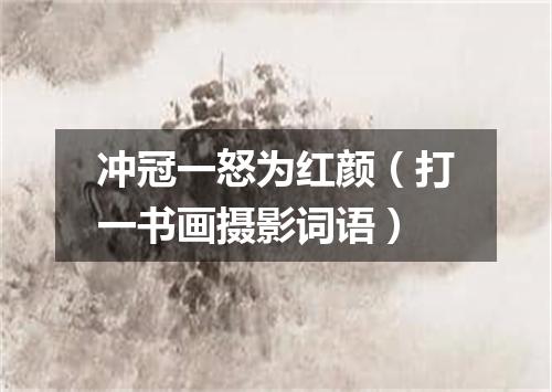 冲冠一怒为红颜（打一书画摄影词语）