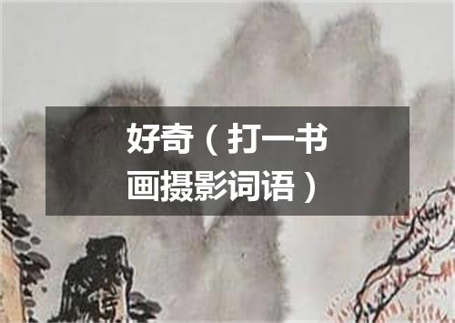 好奇（打一书画摄影词语）