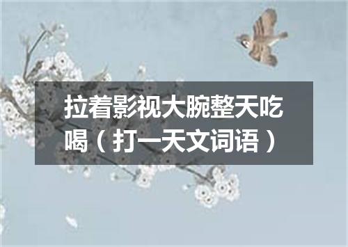 拉着影视大腕整天吃喝（打一天文词语）