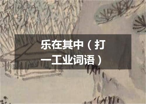 乐在其中（打一工业词语）