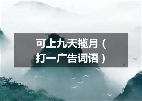 可上九天揽月（打一广告词语）